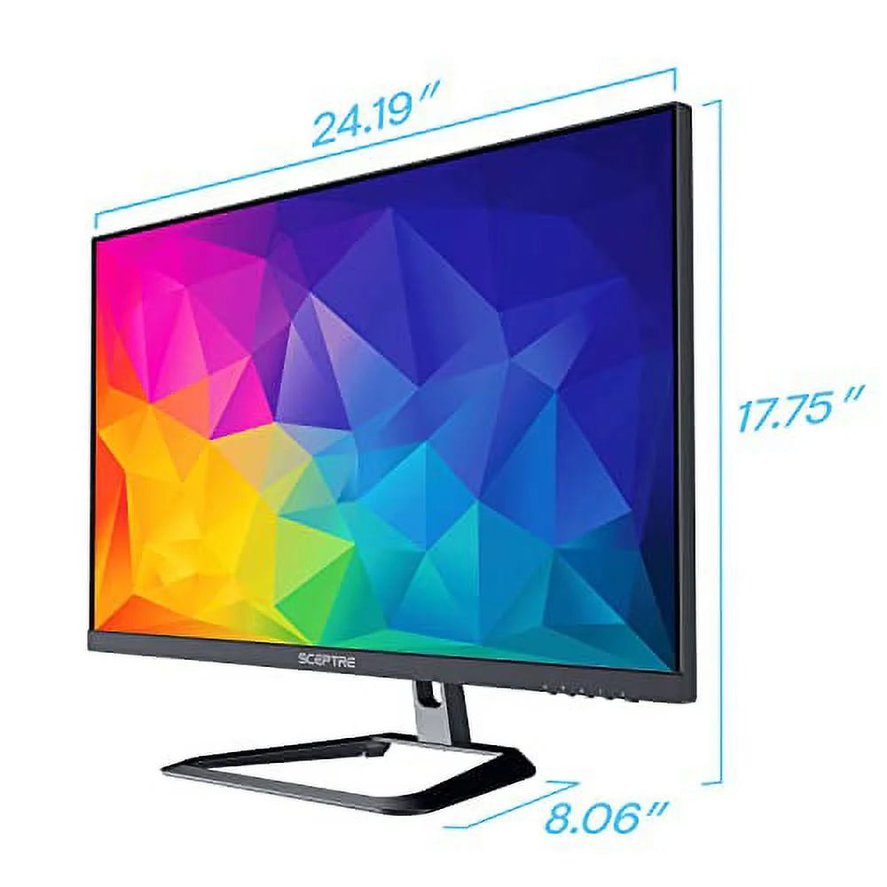 Sceptre 4K IPS 27" 3840 x 2160 UHD Monitor up to 70Hz DisplayPort HDMI 99% sRGB Build-in Speakers, Black 2021 (U275W-UPT)