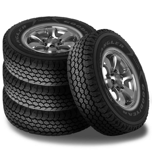 Set of 4 Goodyear Wrangler All Terrain Adventure With Kevlar 235/75R17 109T Truck Tires 758089572 / 235/75/17 / 2357517 Fits: 2004-08 Ford F-150 XLT, 2010-14 Ford F-150 XLT