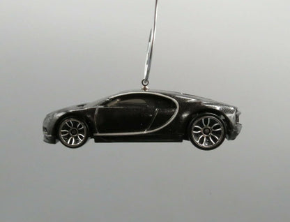 2016 '16 Bugatti Chiron Gray Grey Car Custom Christmas Ornament Adorno