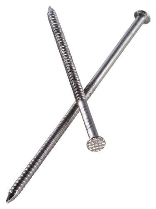 Simpson Strong-Tie 8D 2-1/2 in. Siding Stainless Steel Nail Checkered Head 1 lb