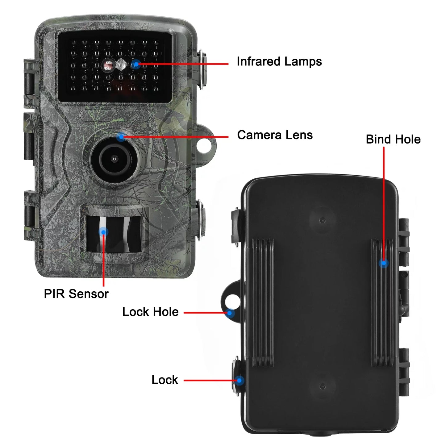 Tomshoo Capture Wildlife Moments with our 16MP 1080P Portable Trail Camera IP66 Waterproof, Infrared Lights