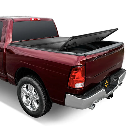 Auto Drive Hard Tri Fold Truck Bed Tonneau Cover Fits 09-18 Ram 1500 / 19-22 Ram 1500 Classic / 10-16 Dodge Ram 2500 3500 5.7Ft Short Beds