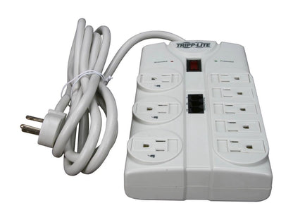 Tripp Lite Tlp808tel 8-outlet Surge Protector (2,160 Joules; 8ft Cord; Telephone/modem/fax Protection; $75,000 Ultimate Lifetime Insurance)