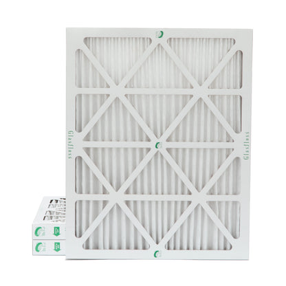 3 Pack of 16x20x2 MERV 10 Pleated 2" Inch Air Filters by Glasfloss. Actual Size: 15-1/2 x 19-1/2 x 1-3/4