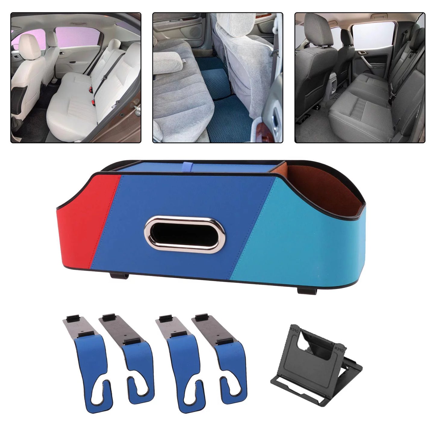 Car Cushion Back Organizer Tissue Holder Cup Holder Vehicles Interior Accessories Storing Paper Towels Road Trips Backseat Storage C