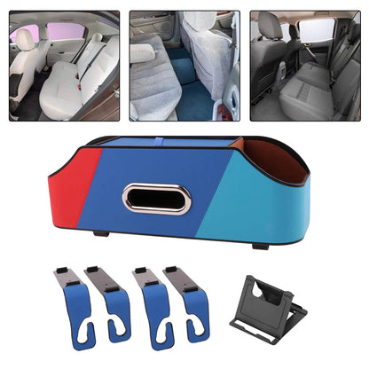 Car Cushion Back Organizer Tissue Holder Cup Holder Vehicles Interior Accessories Storing Paper Towels Road Trips Backseat Storage C