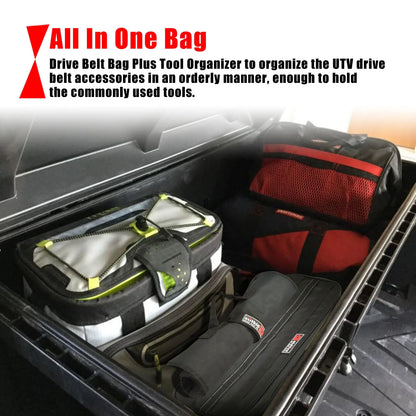 Universal Travel Tool Storage Kit Storage Bag with Portable Tool Roll Organizer Wrench Tool Pouch for UTV ATV Car Truck