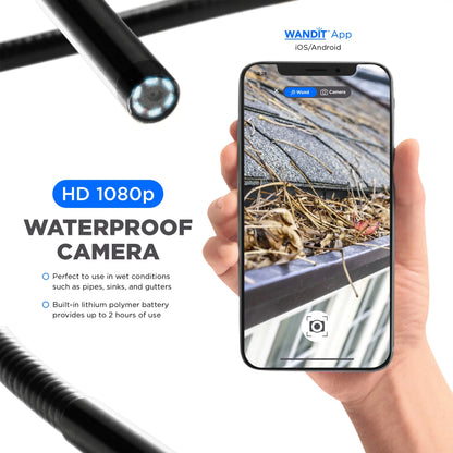 WANDIT Wireless Inspection Camera with Light - Inspect Anything, Anywhere, Anytime - 360 Degree Flexible Inspection Camera Wand - 41 Inch Extendable, Rechargeable - Capture Images to Your Phone