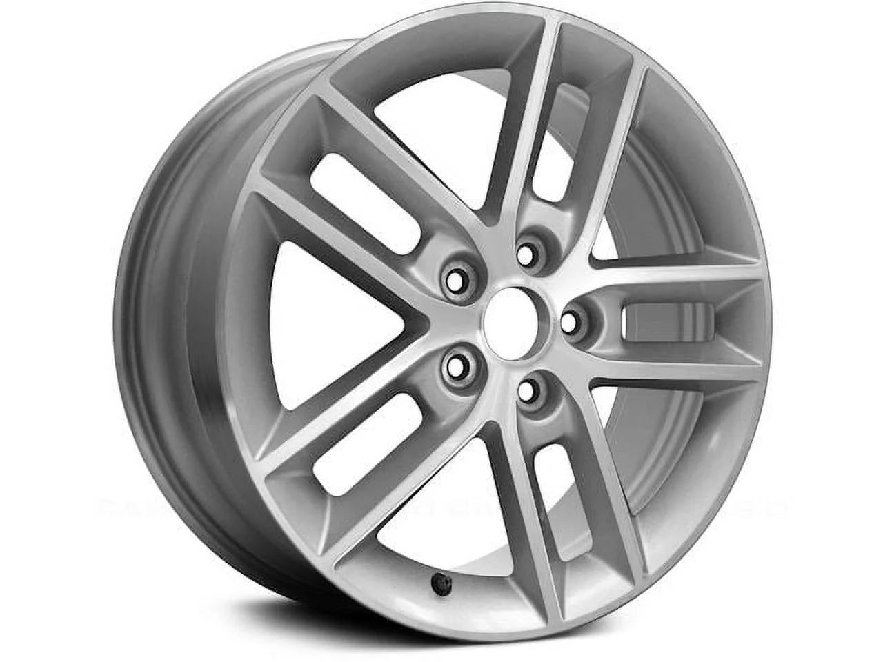 Aluminum Rim - 18 x 7 Inch - Machined and Silver - Compatible with 2008 - 2013 Chevy Impala 2009 2010 2011 2012