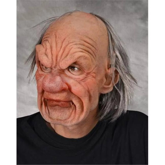 Zagone Studios Mens Old Man Grump Supersoft Costume Mask - Size 14 in.