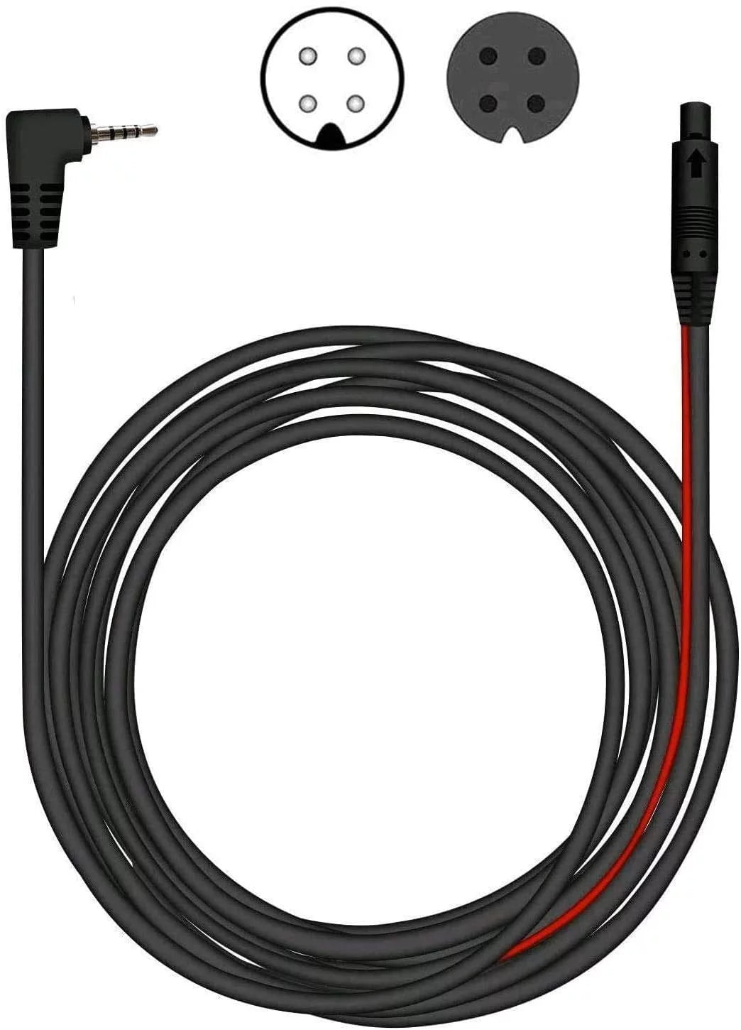 50Feet Backup Camera Extension Cord Cable for REDTIGER Dash Cam(4 pin,2.5mm)