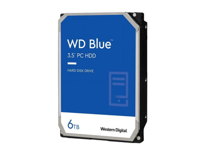 WD Blue 6TB Desktop Hard Disk Drive - 5400 RPM SATA 6Gb/s 256MB Cache 3.5 Inch - WD60EZAX