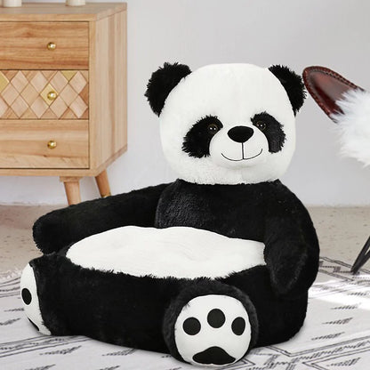 Children Baby Plush Cartoons Animal Sofa Armrest Chair for Reading, Relaxing and