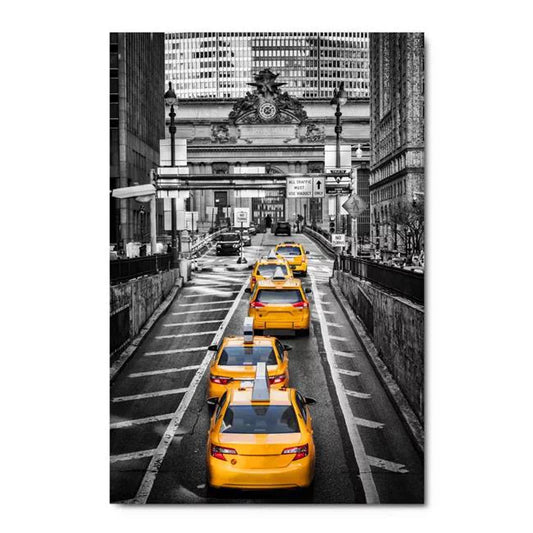 Taxi Cars Acrylic Glass Art