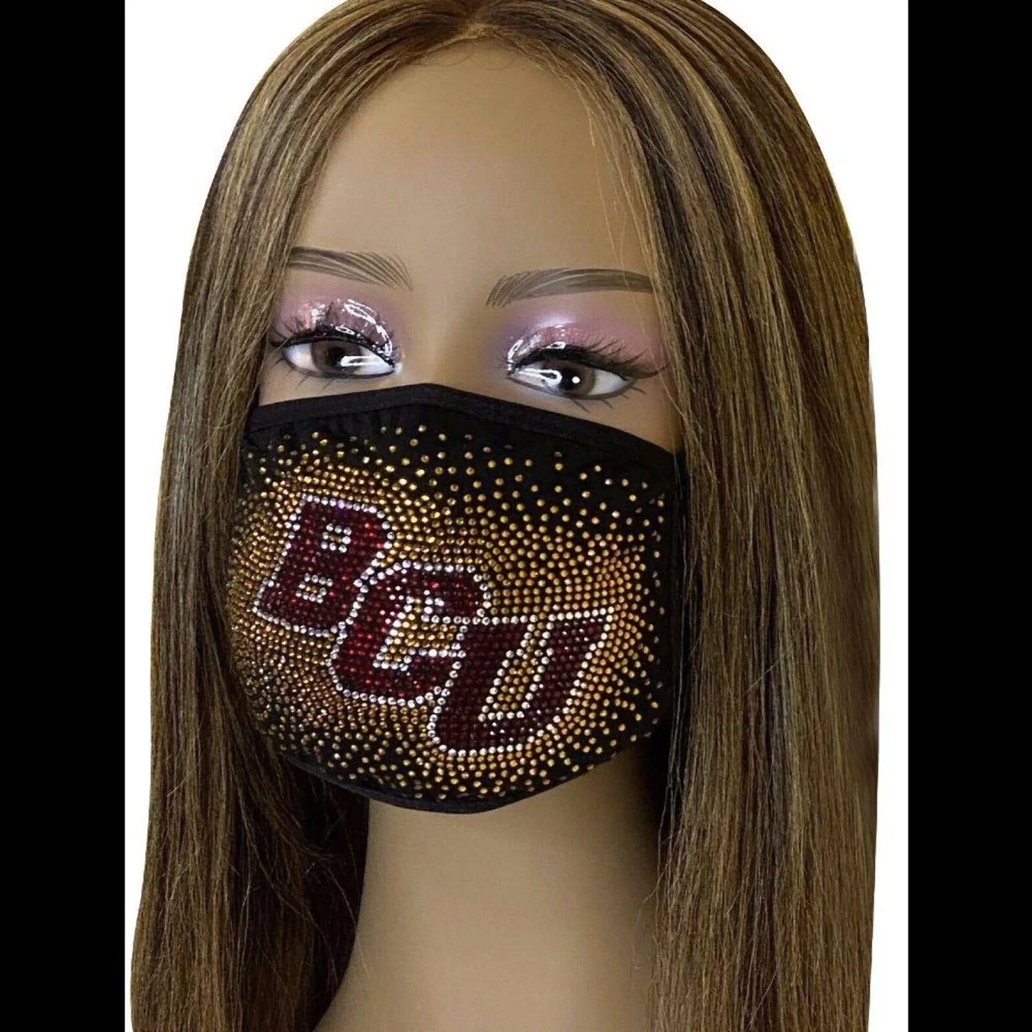 Bethune Cookman University Bling Face Mask with Filter