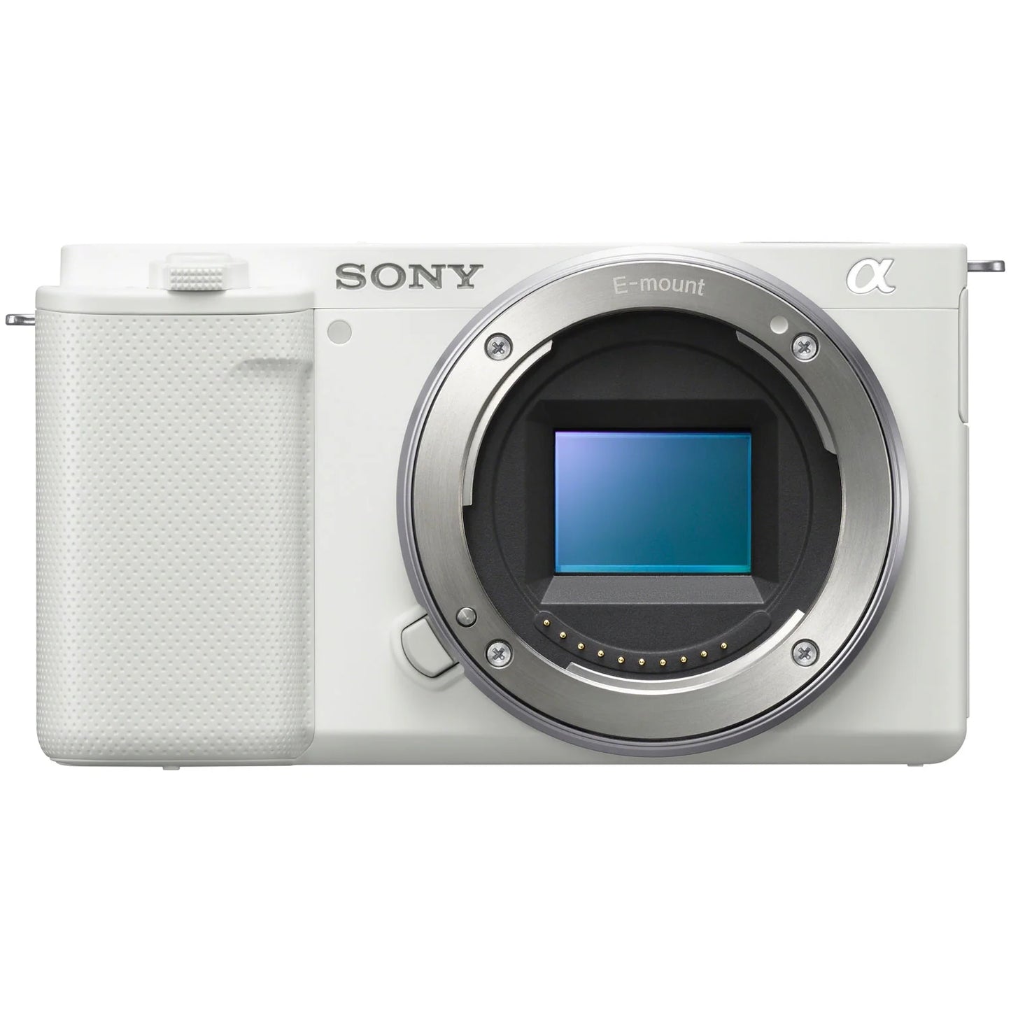 Sony ZV-E10 Mirrorless Alpha APS-C Vlog Camera Body and 50mm F1.8 Large Aperture FE Lens SEL50F18F ILCZV-E10/W White Bundle with Deco Gear Case + Extra Battery + Photo Video Accessories Kit