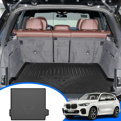 Cargo Liner fit 2019-2024 BMW X5 All Weather Rear Trunk Cover Cargo Tray Floor Mat for BMW X5 2019 2020 2021 2022 2023 2024 Accessory , Black