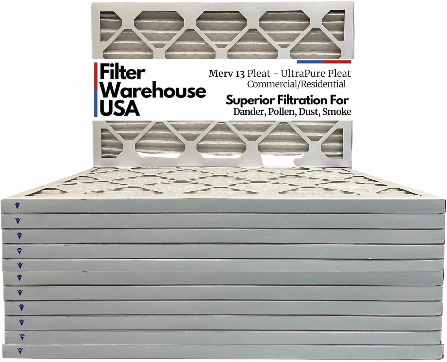 Ultrapureplus By 12X20x1 Merv 13, Pleated HVAC/Furnace Air Filters (12 Pack)