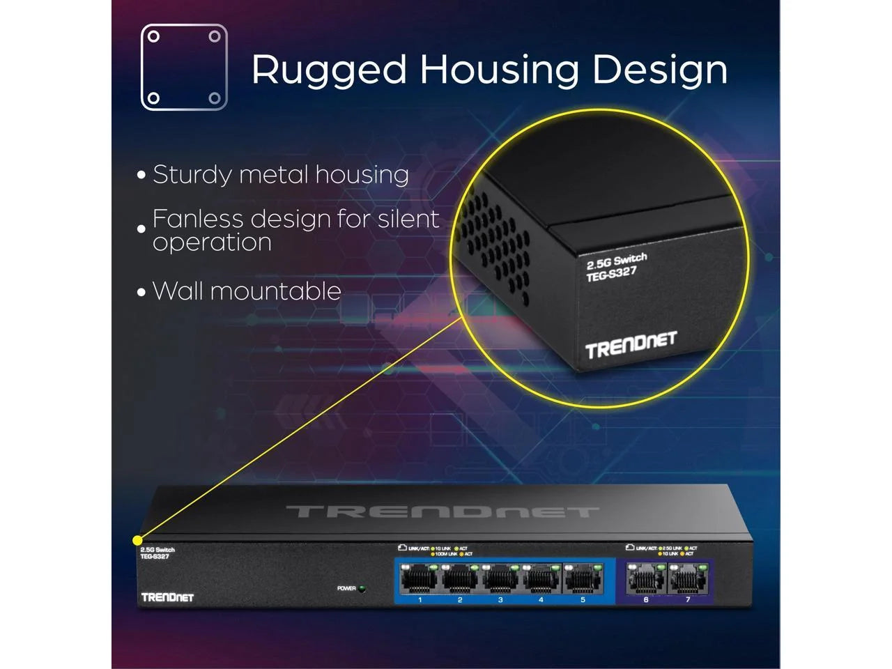 TRENDnet TEG-S327, 7-Port Multi-Gig Switch