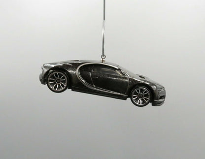 2016 '16 Bugatti Chiron Gray Grey Car Custom Christmas Ornament Adorno