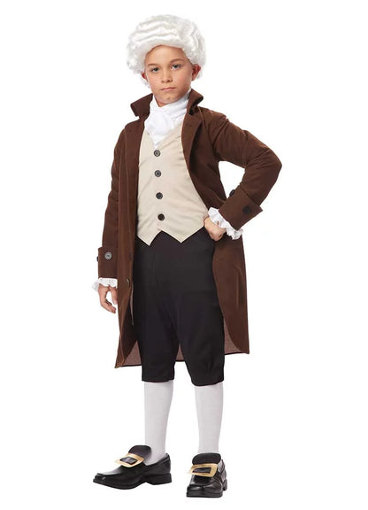 California Costumes Colonial Man Benjamin Franklin Boy's Halloween Fancy-Dress Costume for Child, L