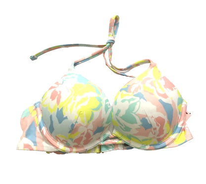 Victoria's Secret Bombshell Add-2-Cups Push-Up Swim Bikini Top Colorful Cup Size 32B NWT