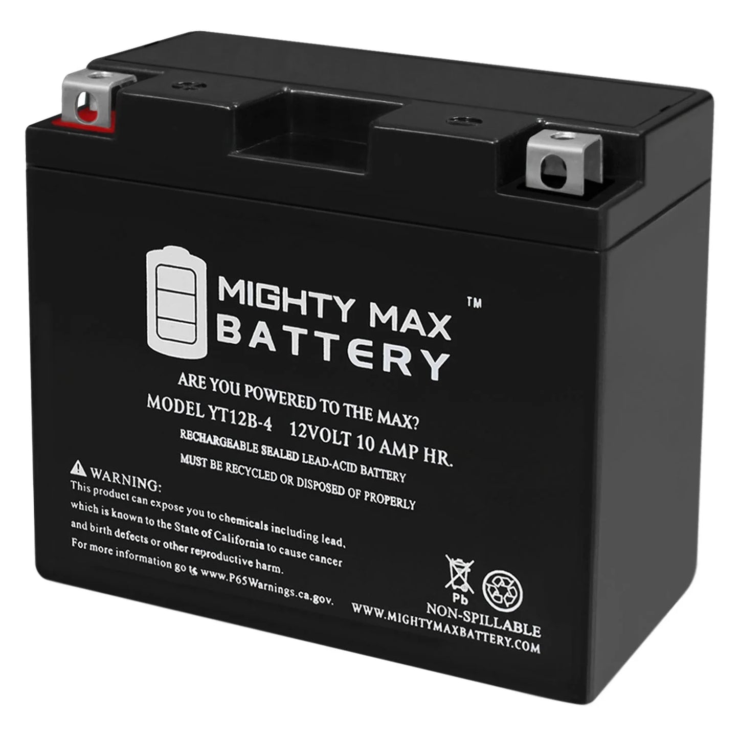 YT12B-4 12V 10Ah SLA Replacement Battery for Odyssey PC545