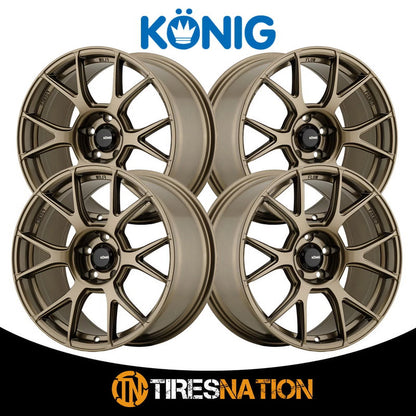 17x8 Konig 56BZ Ampliform Gloss Bronze Circular part 5x100 (40mm)