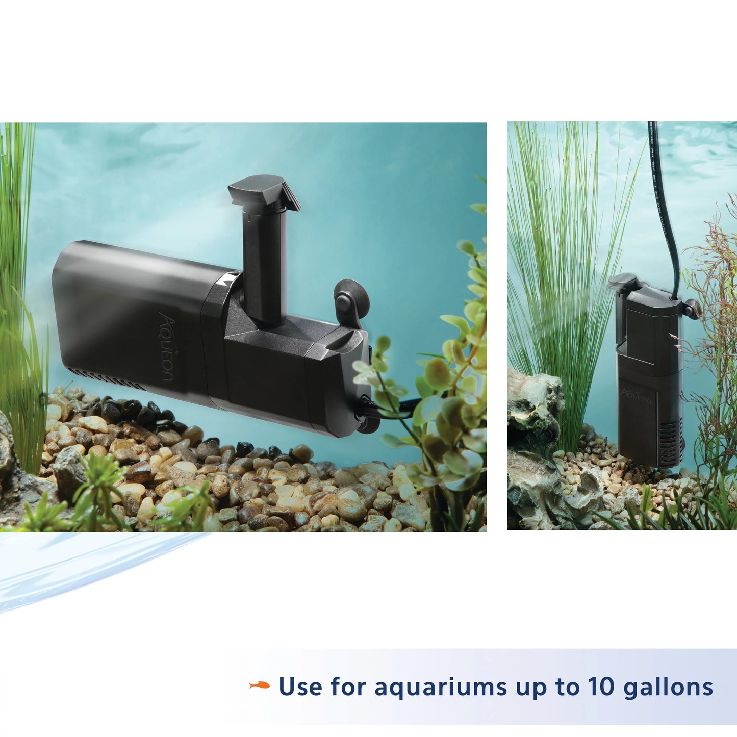 Aqueon Submersible Internal Aquarium Filter, AT10 Gallons