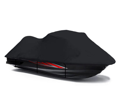 BLACK 600 DENIER JetSki Cover Compatible for Jet Ski Cover Jetski Waverunner PWC Yamaha VXS 2015 2016