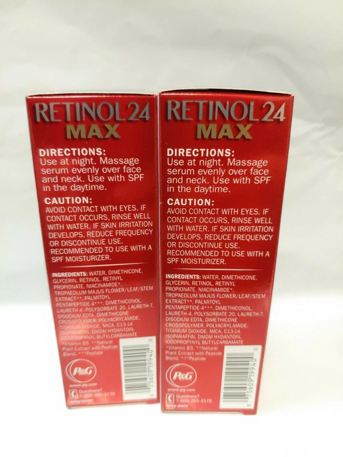 2 Olay Regenerist Retinol 24 Night Serum MAX Fragrance Free 1.3 oz, #9400