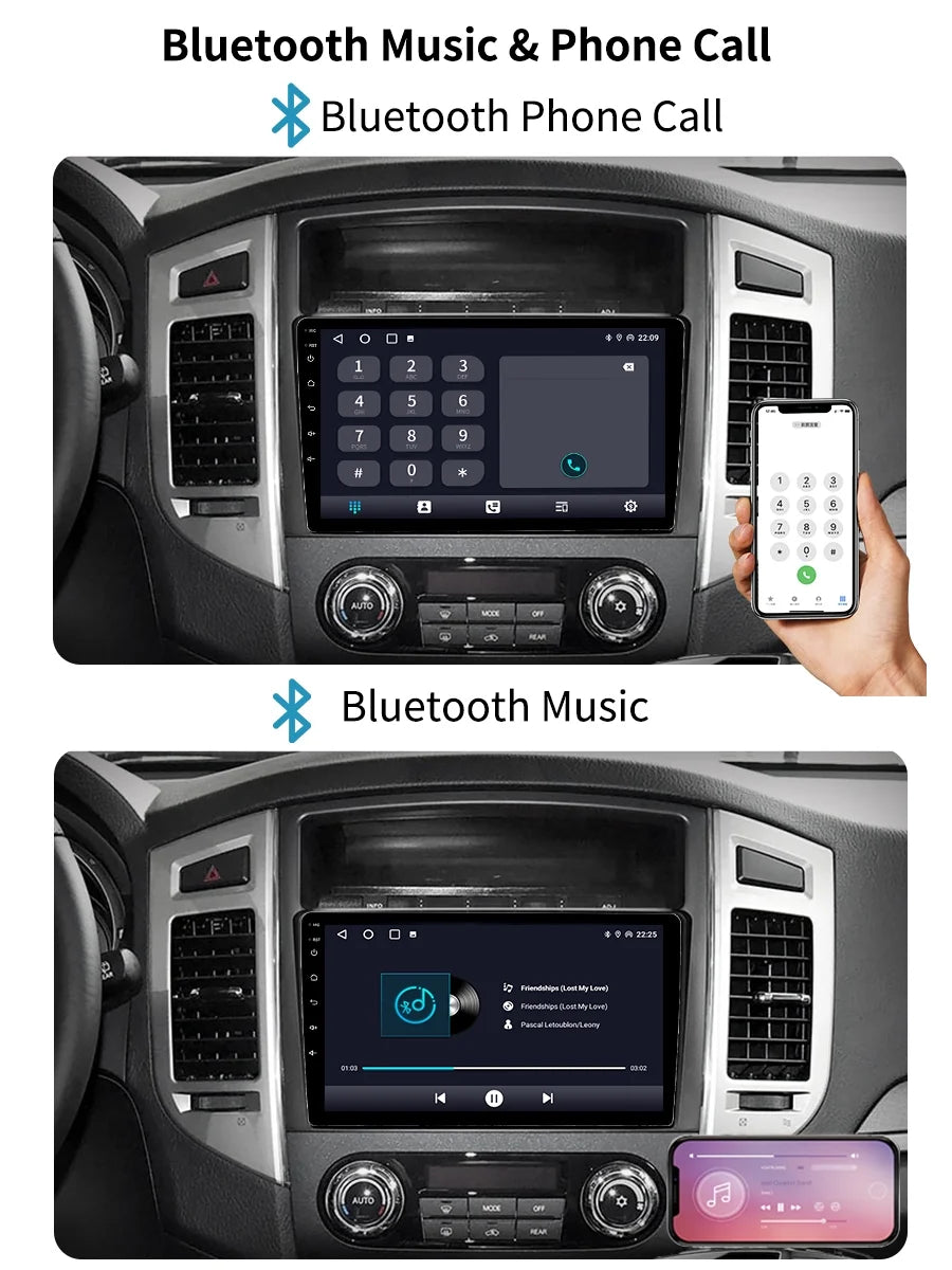 Car Stereo Radio For Mitsubishi Pajero 4 V80 V90 2006 - 2014 Android Screen GPS Navi With Carplay Android Auto