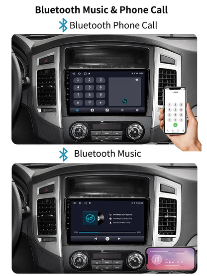 Car Stereo Radio For Mitsubishi Pajero 4 V80 V90 2006 - 2014 Android Screen GPS Navi With Carplay Android Auto