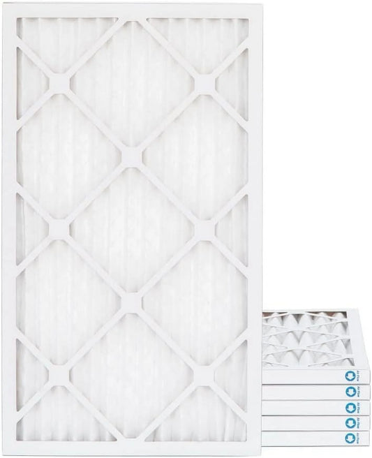 18X24x1 MERV 11, MPR 1000 Pleated Furne 1" Air Filters By Pamlico. 6 Pk. Ext Size: 17-1/2 X 23-1/2 X 3/4