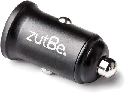 zutBe Dual USB-A 36W with one QC 3.0 Compact Metal Fast Car Charger for iPhone 14 13 12 SE 11 X 8 7 & iPad; Samsung Galaxy S20 S1 Note OnePlu, Pixe, & More [Be Charitable, Durable, Confident]