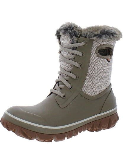 BOGS Women's Arcata Cozy Chevron Winter Boots Taupe - 72844-260