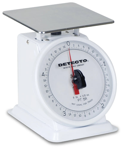 Cardinal & Detecto PT-1000SRK 5.75 x 5.75 in. 1000 g Stainless Steel Top Loading Rotating Dial Scale