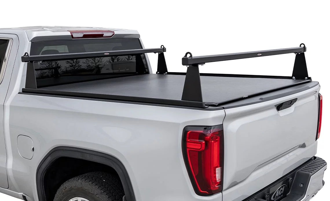 ADARAC 2014-2018 Fits Chevrolet Silverado Fits GMC Sierra 1500 5' 8" Silver Aluminum M-series Truck Bed Racks F4020041