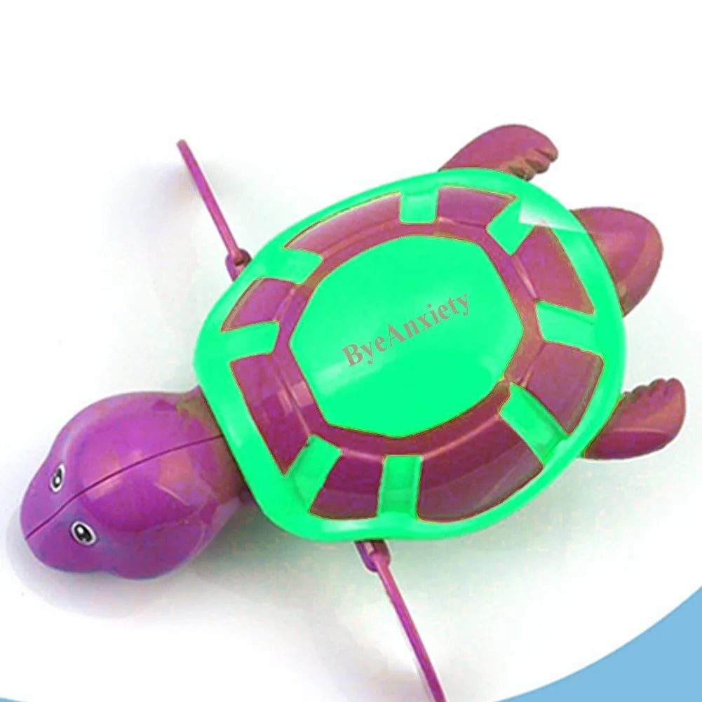 ByeAnxiety Play swimming pools, Bath Toys Wind up Swimming Sea Turtles for Kids