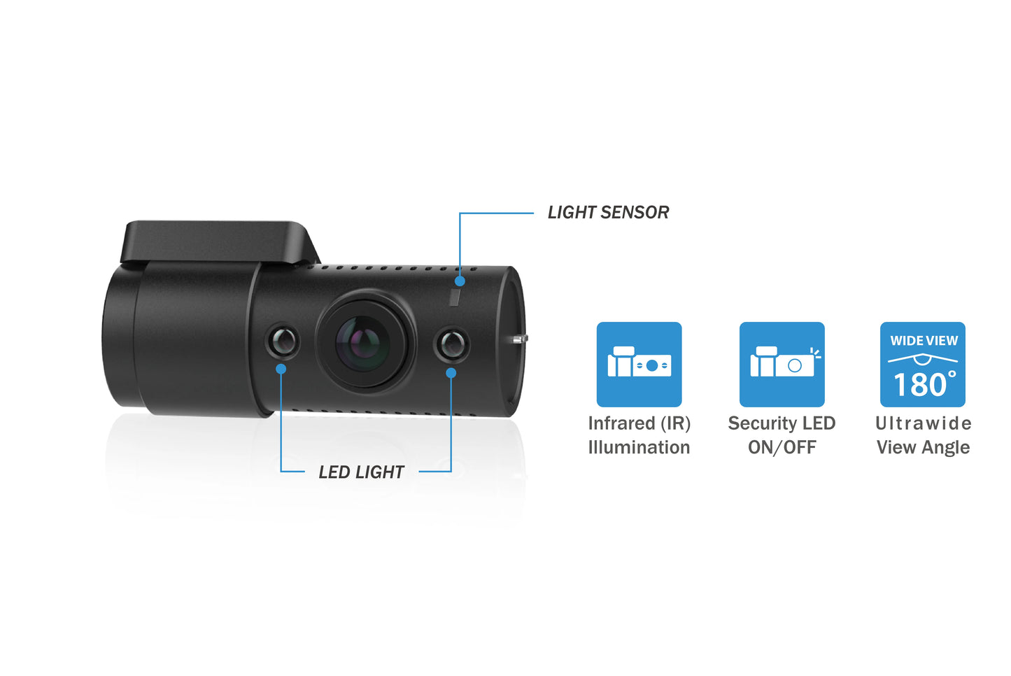 BlackVue DR770X Box 64GB | Cloud Dashcam Front Rear Inside 1080P | Built-in GPS WiFi Parking Mode