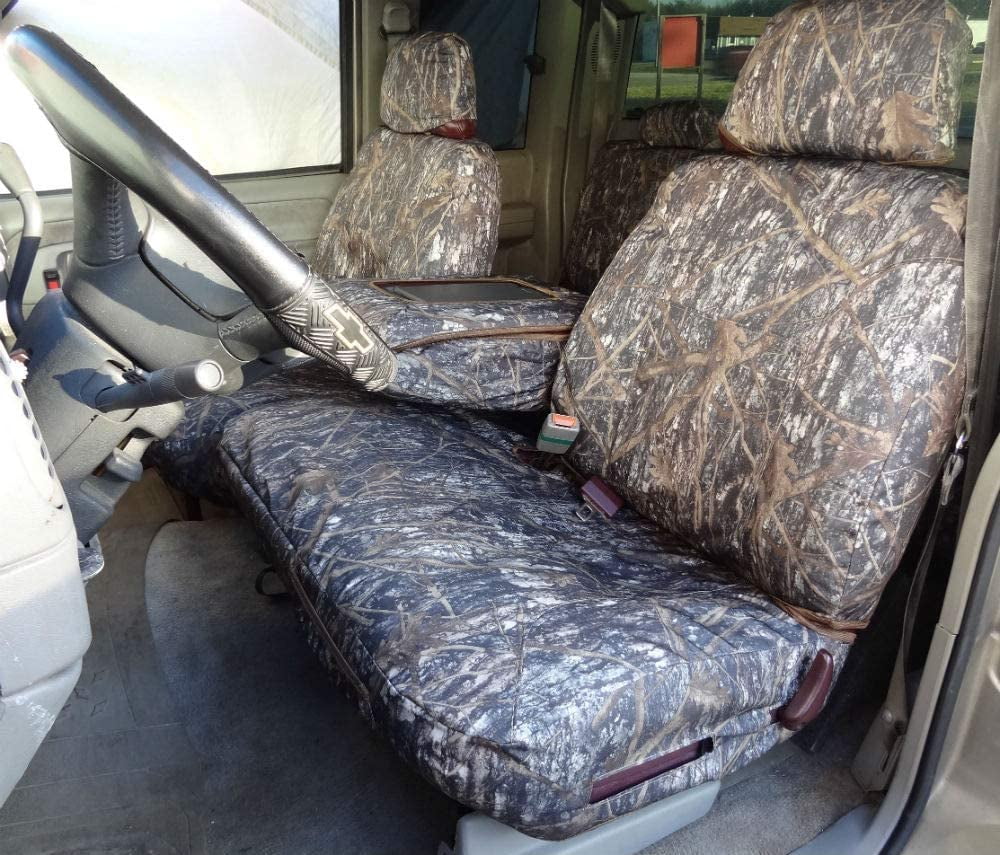 C976 1995-2000 Chevy Silverado, Tahoe and GMC Sierra Front 60/40 Split Cushion With Opening Center Console. IN CLC Camouflage