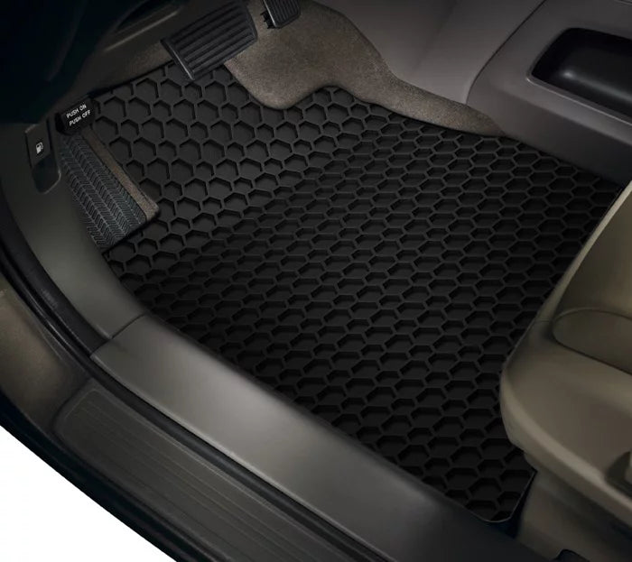 ToughPRO - Two Front Mats Compatible with CHRYSLER Pacifica - All Weather Heavy Duty (Made in USA) - Black Rubber - 2019