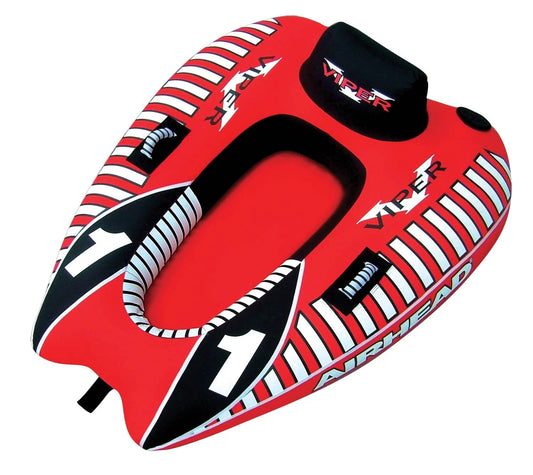 AIRHEAD AHVI-F1 Viper 1 Single Rider Cockpit Inflatable Lake Water Towable Tube