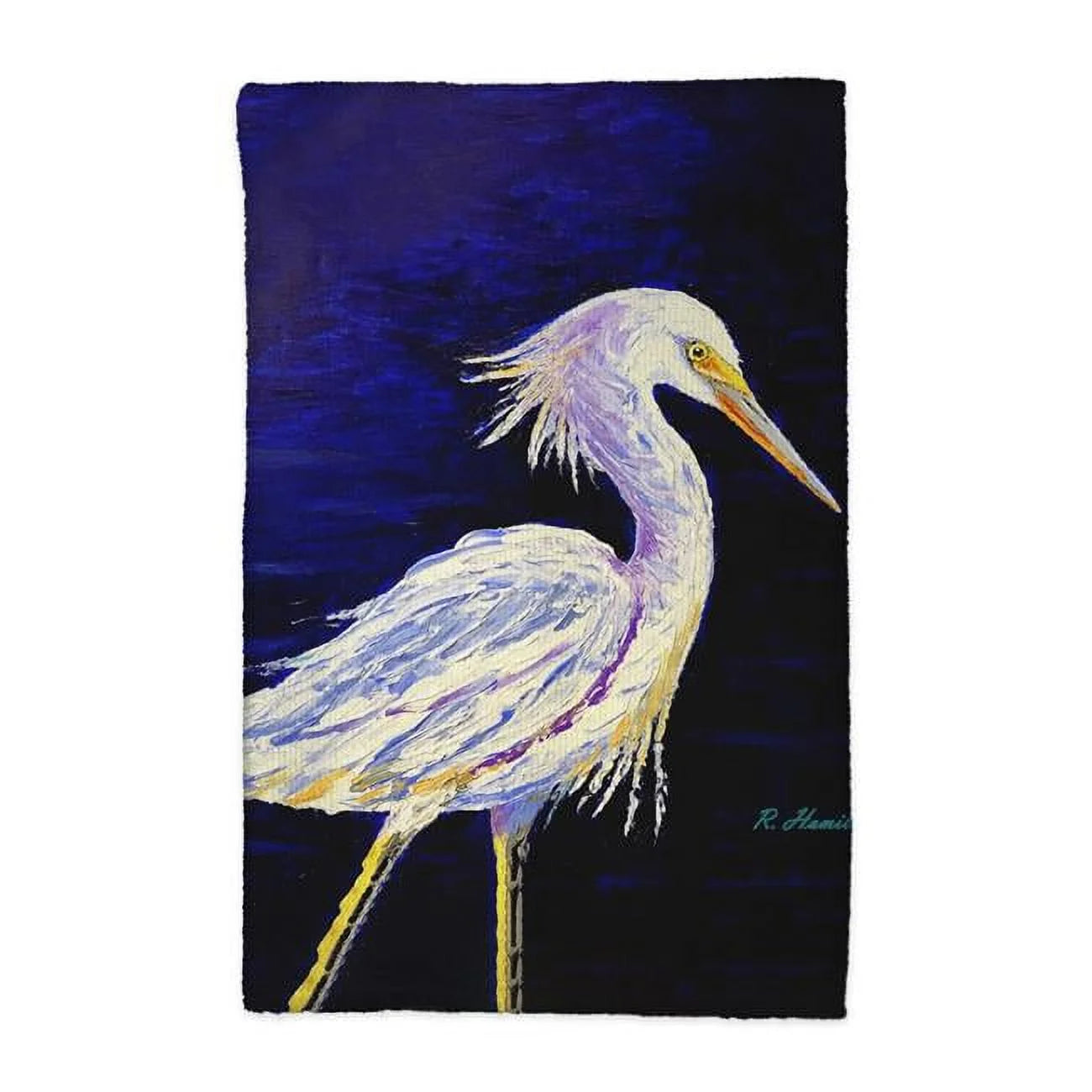 16 x 25 in. Palette Snowy Egret Kitchen Towel