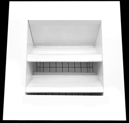 6"w X 6"h Aluminum Exterior Vent for Walls & Crawlspace - Rain & Waterproof Air Vent with Screen Mesh - HVAC Grille - White [Outer Dimensions 7.5”w x 7.5”h]