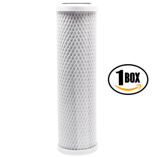 Box of Replacement for AMPAC USA AP-CT20CL Activated Carbon Block Filter - Universal 10 inch Filter for AMPAC USA DUAL COUNTER TOP WATER FILTER - Denali Pure Brand