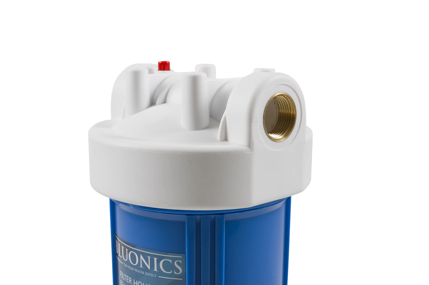 Bluonics 10" Big Blue Whole House Water Filter with 5 Micron Sediment Cartridge for Rust, Iron, Sand, Dirt, Sediment and Undissolved Particles