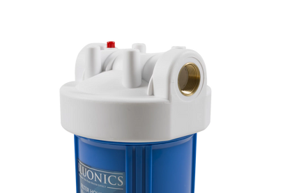 Bluonics 10" Big Blue Whole House Water Filter with 5 Micron Sediment Cartridge for Rust, Iron, Sand, Dirt, Sediment and Undissolved Particles