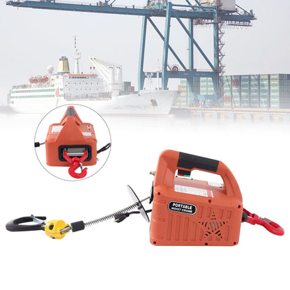 ZhdnBhnos 110V 1100 LBS 3-in-1 Electric Hoist Winch Portable Crane Lift Kit Wireless Remote Control