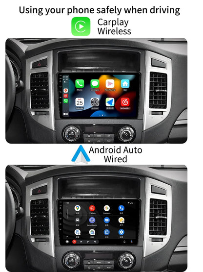 Car Stereo Radio For Mitsubishi Pajero 4 V80 V90 2006 - 2014 Android Screen GPS Navi With Carplay Android Auto